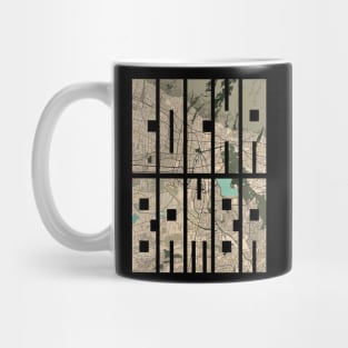 Cochabamba, Bolivia City Map Typography - Vintage Mug